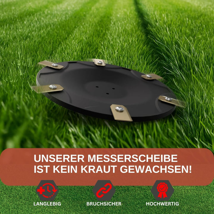 6er Messerscheibe kompatibel mit ECOVACS Goat O500, O800, O1200, G1-800, G1-2000, G1 - Premium Mähte
