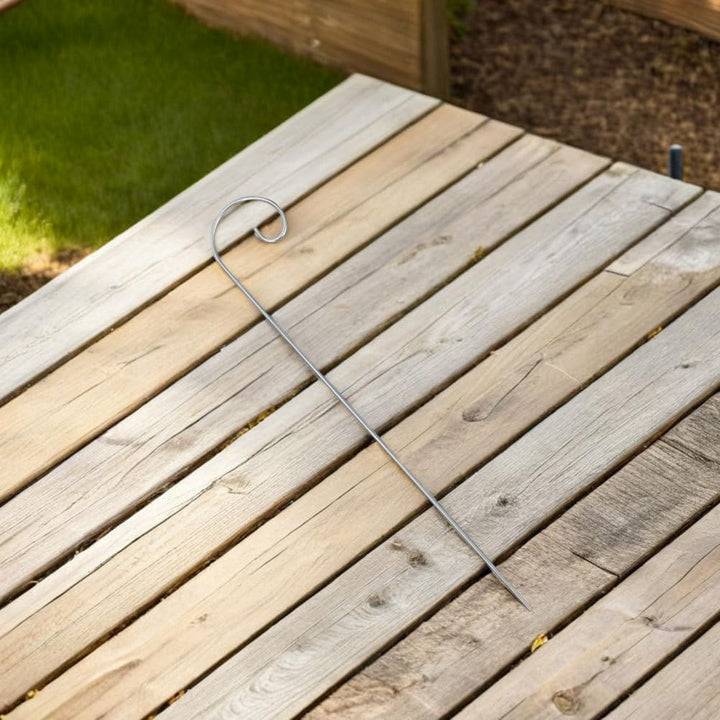 VICASKY 10PCS 30cm+10PCS 40cm Silberne Haken Für Pflanzenetiketten: Markierung Für Gemüsegarten Meta
