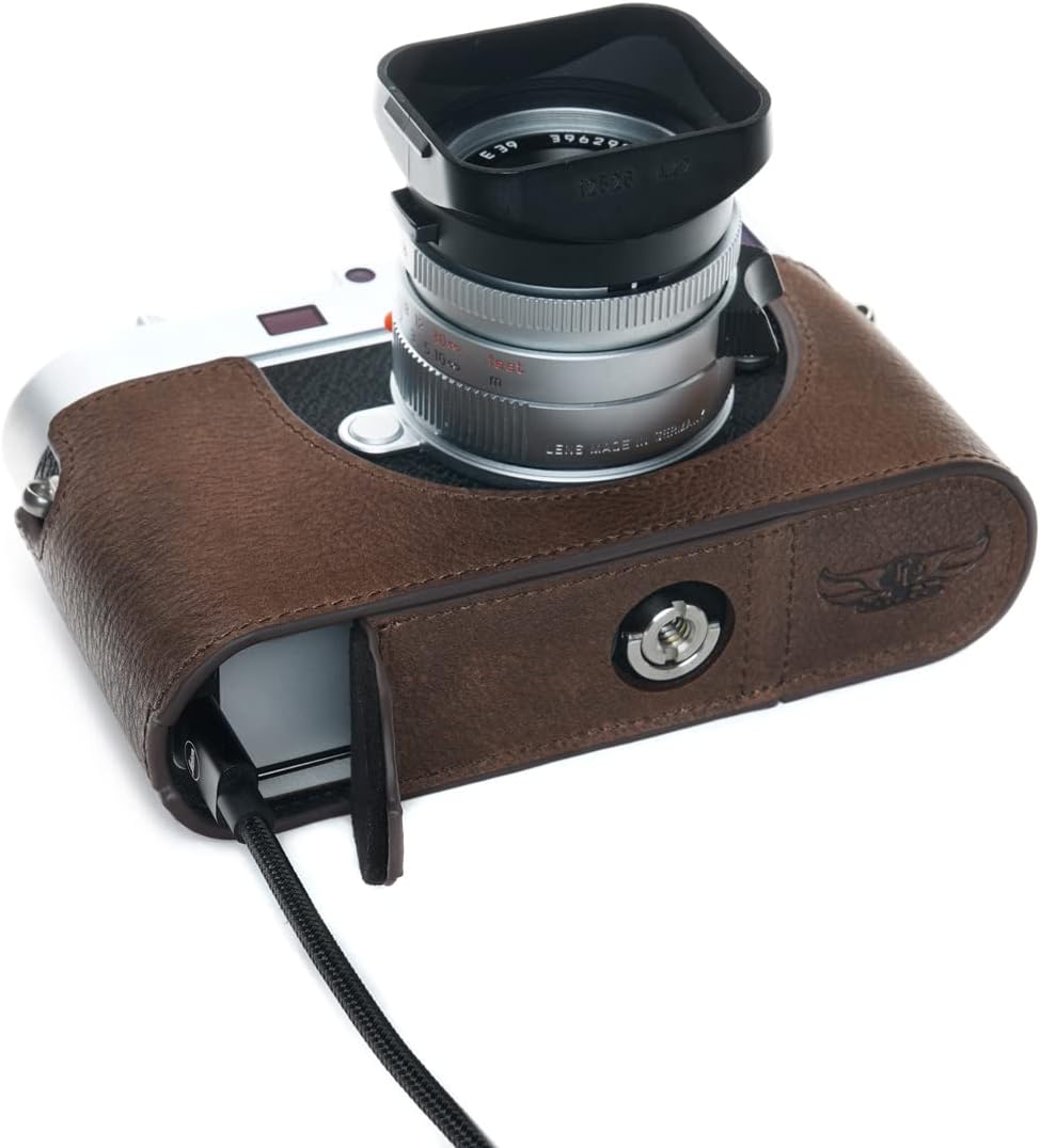 Für Leica M11 Kameratasche, handgefertigt, echtes Leder, halbe Kameratasche, Tasche für Leica M11 Ka