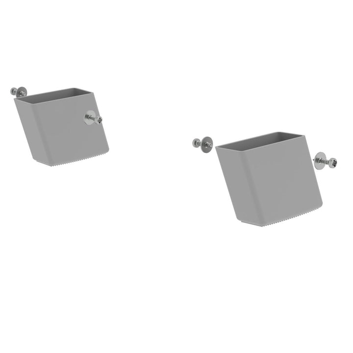 MUNK Günzburger Steigtechnik 19619 Montageset Aussenschuh für Holzleiter 60x23mm 1 Set