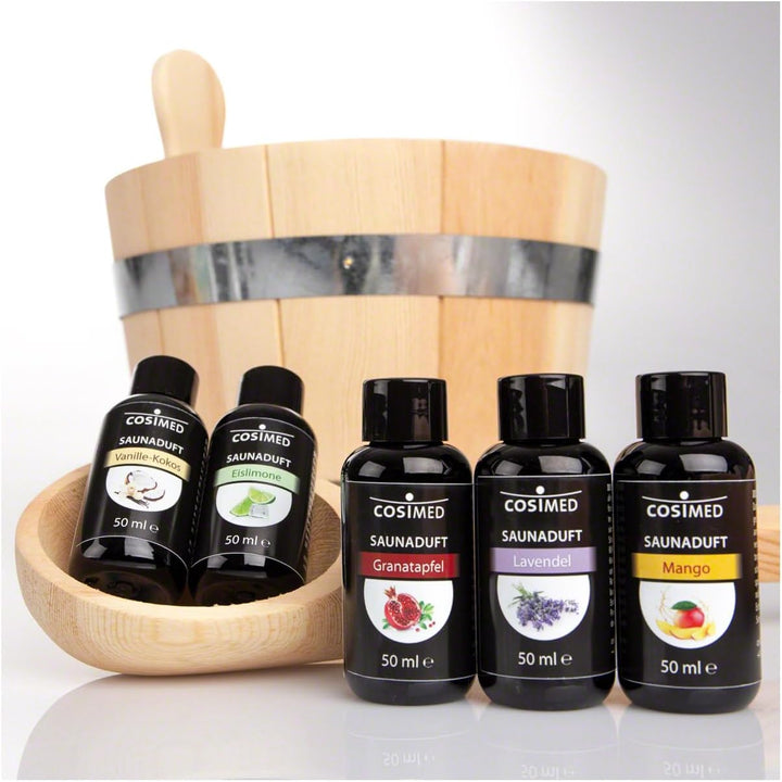 Sport-Tec Saunaduft-Set: 5 Flaschen à 50 ml, Made in Germany, Saunaaufguss