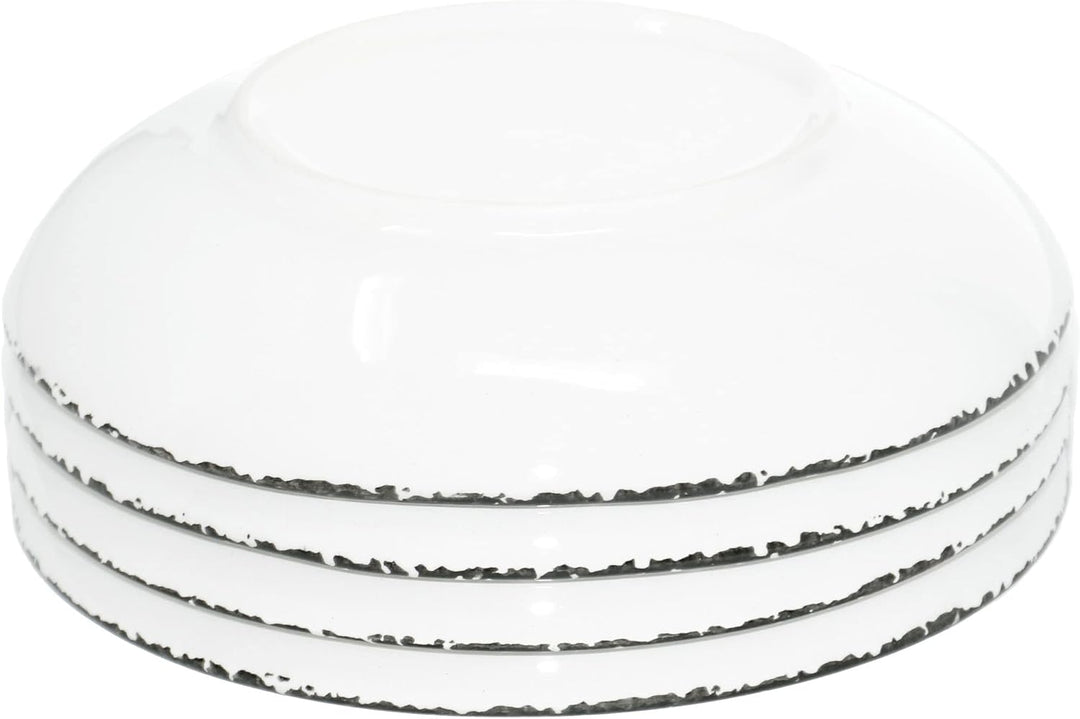 Lashuma Keramik Suppenteller tief Olive, Teller für Suppe rund 19 cm Ø, Olive
