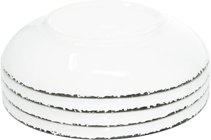 Lashuma Keramik Suppenteller tief Olive, Teller für Suppe rund 19 cm Ø, Olive