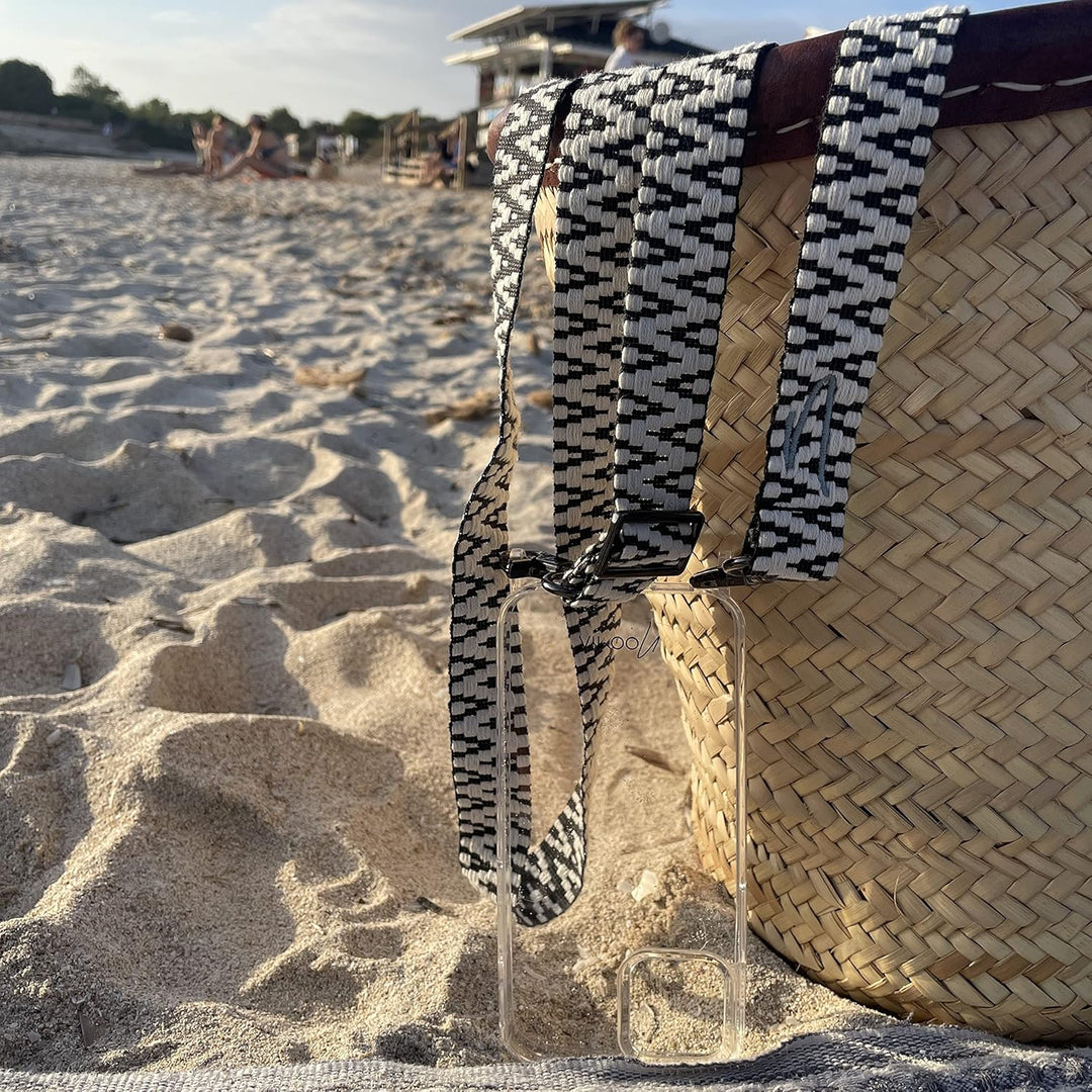 NOOMYA® Handykette Midnight Star | Baumwolle | Wechselband zum Umhängen | ohne Hülle | universal für