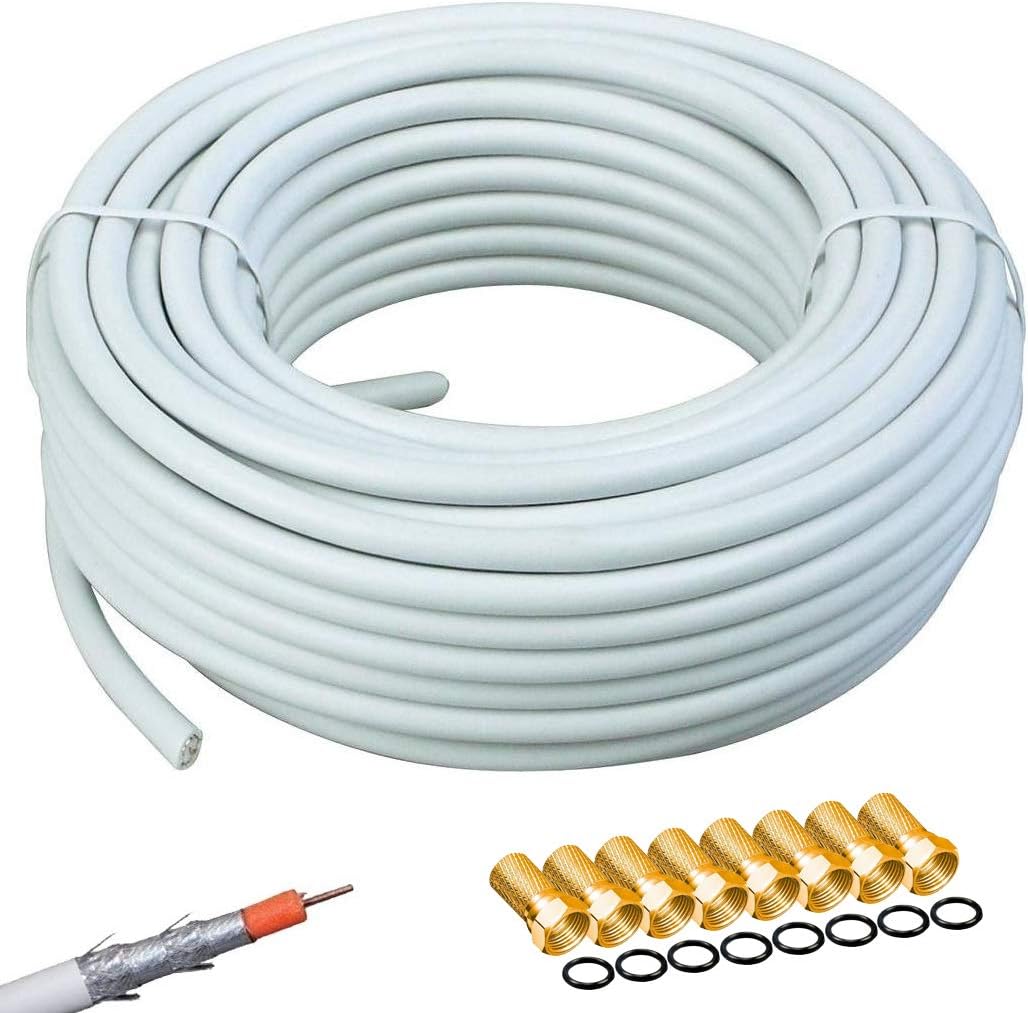 HD Sat Anlage 80 cm Spiegel + Opticum Quad LNB für 4 Teilnehmer + 50m Kabel + 40cm Wandhalter + SAT