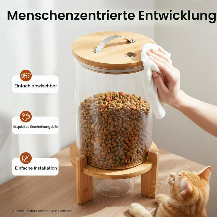 Getreidebehälter - 7.5L Müslispender Getreidespender Reisspender mit Messbecher - Lebensmittelspende