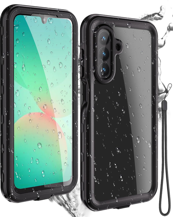 Miimall IP68 Wasserdicht Schutzhülle Kompatibel mit Samsung Galaxy A26 Hülle 360 Grad Full Case mit