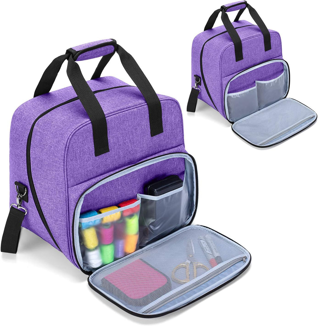 Yarwo Overlocktasche mit Grosser Öffnung, Cover-/ Overlock Transpot/Aufbewahrungstasche für meiste g