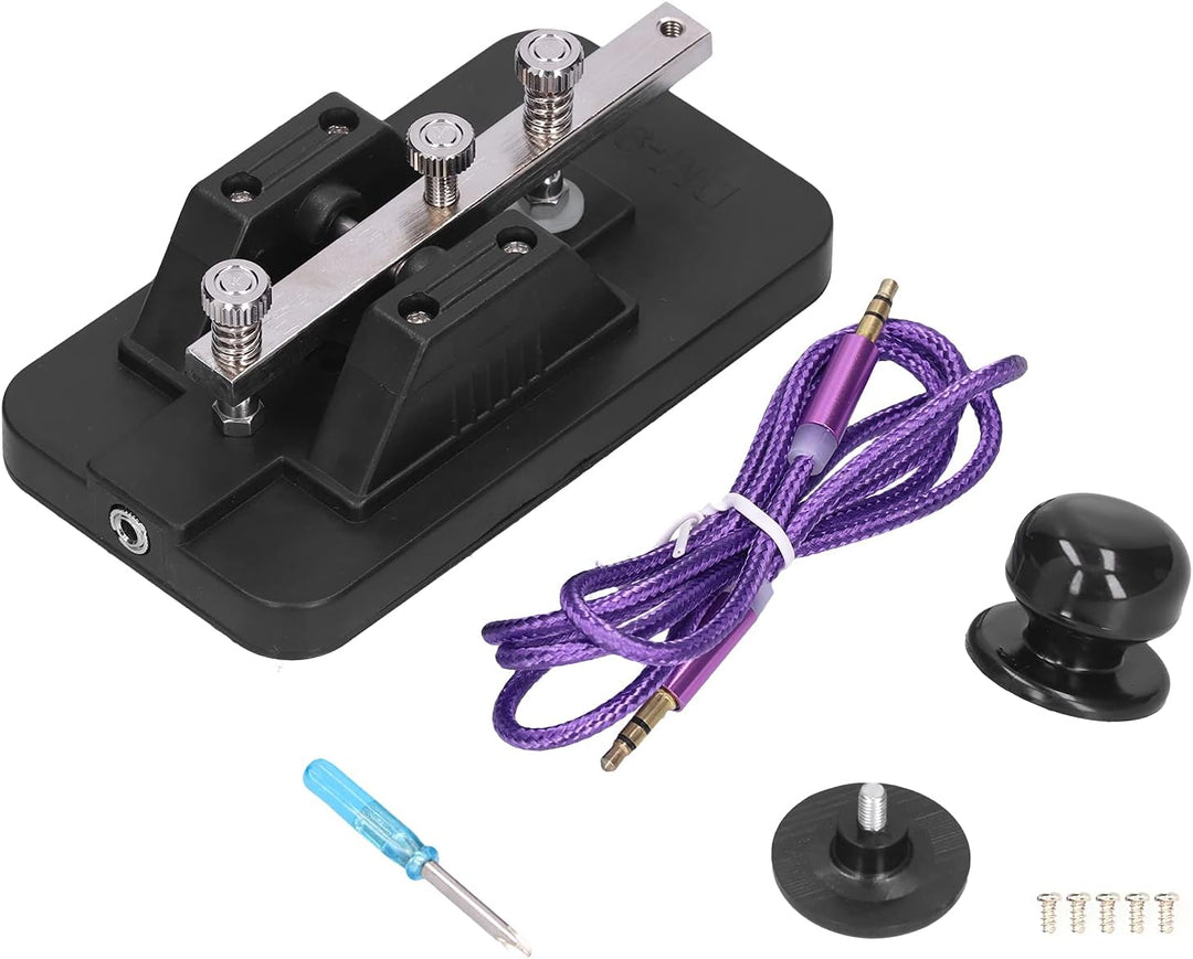 Morsecode Experiment Kit Telegraph Key Manual CW Practice Tool mit Summer für Anfänger