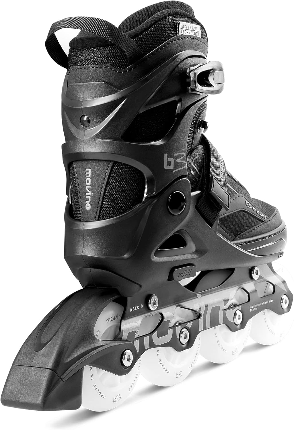 Movino Inline Skates | Cruzer B2/B3/Two | Verstellbare Rollschuhe | Damen Mädchen Jungen Inliner | I