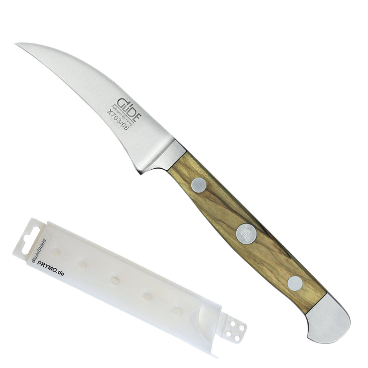 Güde Alpha Olive Schälmesser 6 cm inkl. PRYMO.de® Klingenschutz