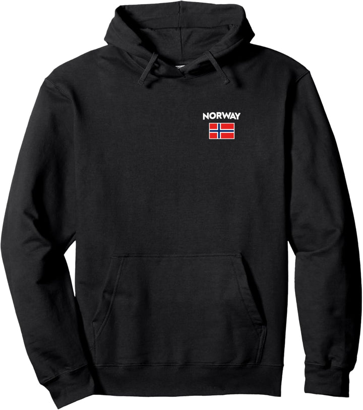 Norwegen Flagge Norway Norge White Blue Red Pullover Hoodie
