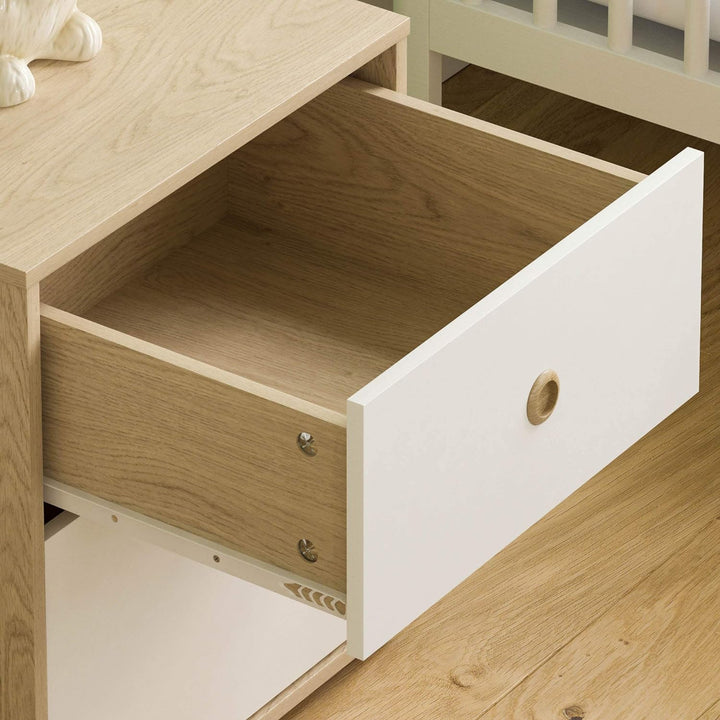 Junior Vida Kommoden & Sideboards, Spanplatte, Weiss & Eiche, Standard, Weiss & Eiche