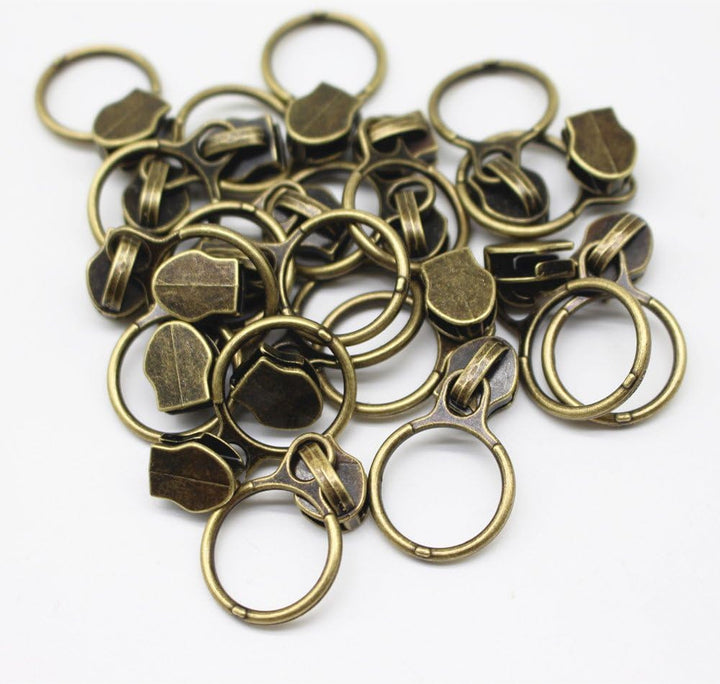 YaHoGa 9 m bronzefarbene endlos Reissverschluss Meterware Schwarze Reissverschluss 6mm-Spirale + 20
