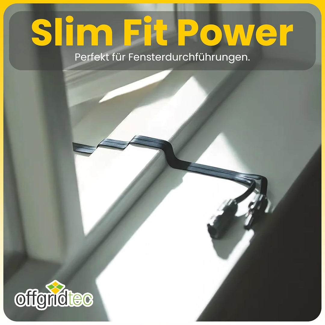 Offgridtec Anderson-zu-Anderson Flachkabel 4 mm², Superflaches Verbindungskabel mit hochwertigen And