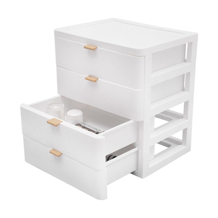 Schubladenbox, Schreibtisch-Organizer mit Schublade, Schreibtisch-Aufbewahrungsbox 4-lagen Schublade