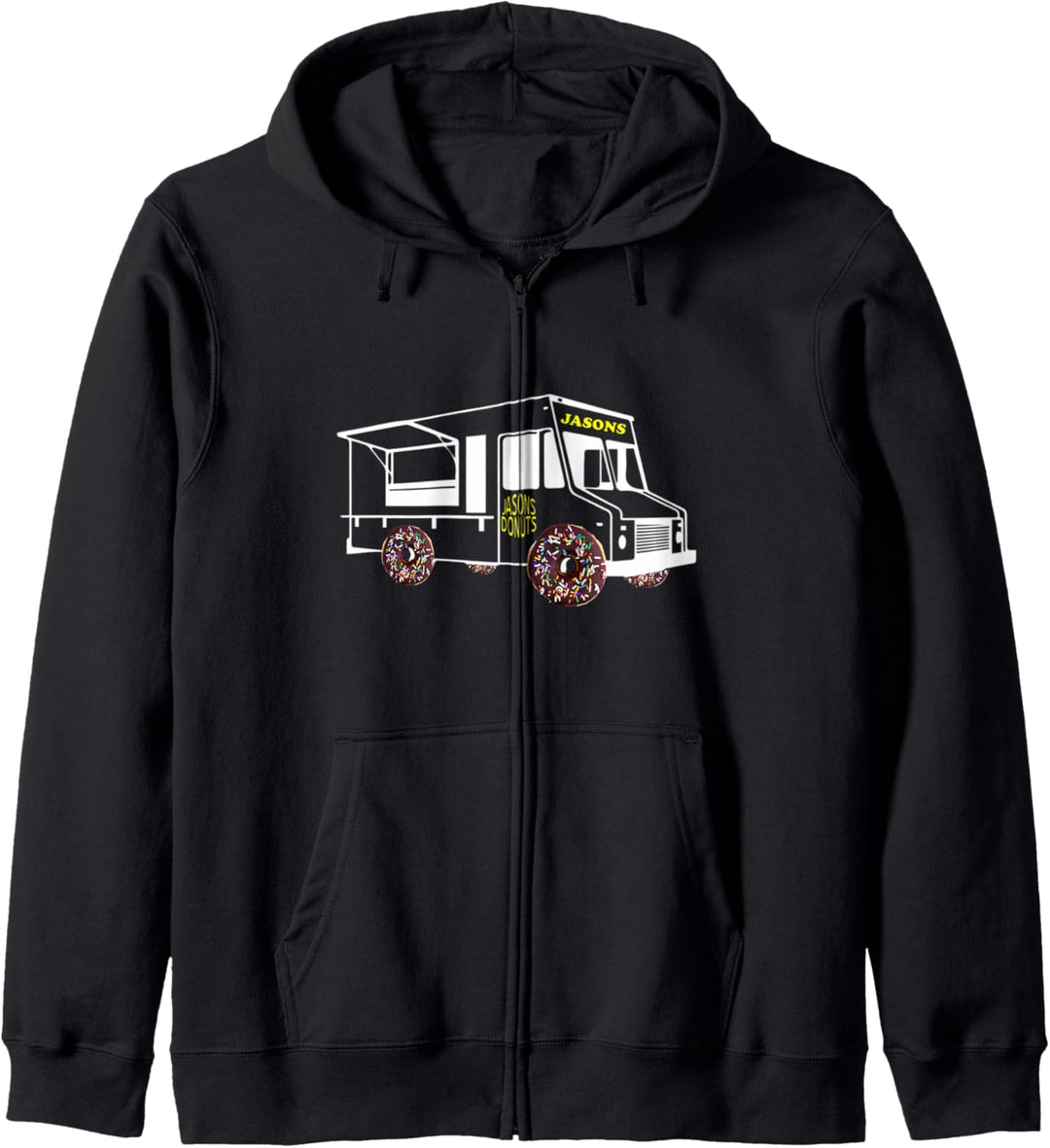 Jasons Imbisswagen mit Donuts für Räder Kapuzenjacke