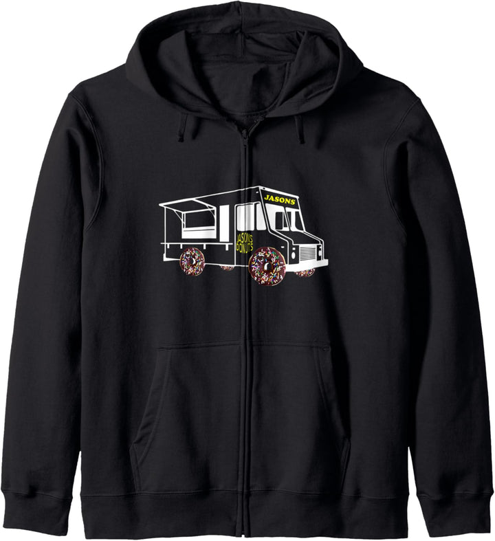 Jasons Imbisswagen mit Donuts für Räder Kapuzenjacke