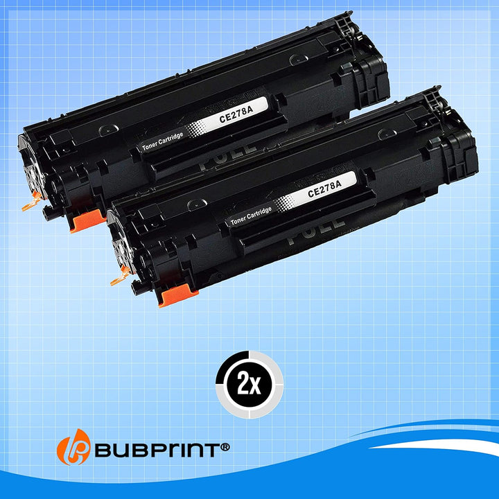 2 Toner kompatibel als Ersatz für HP CE278A 78A für Laserjet Pro M1536DNF M1537DNF M1538DNF M1539DNF