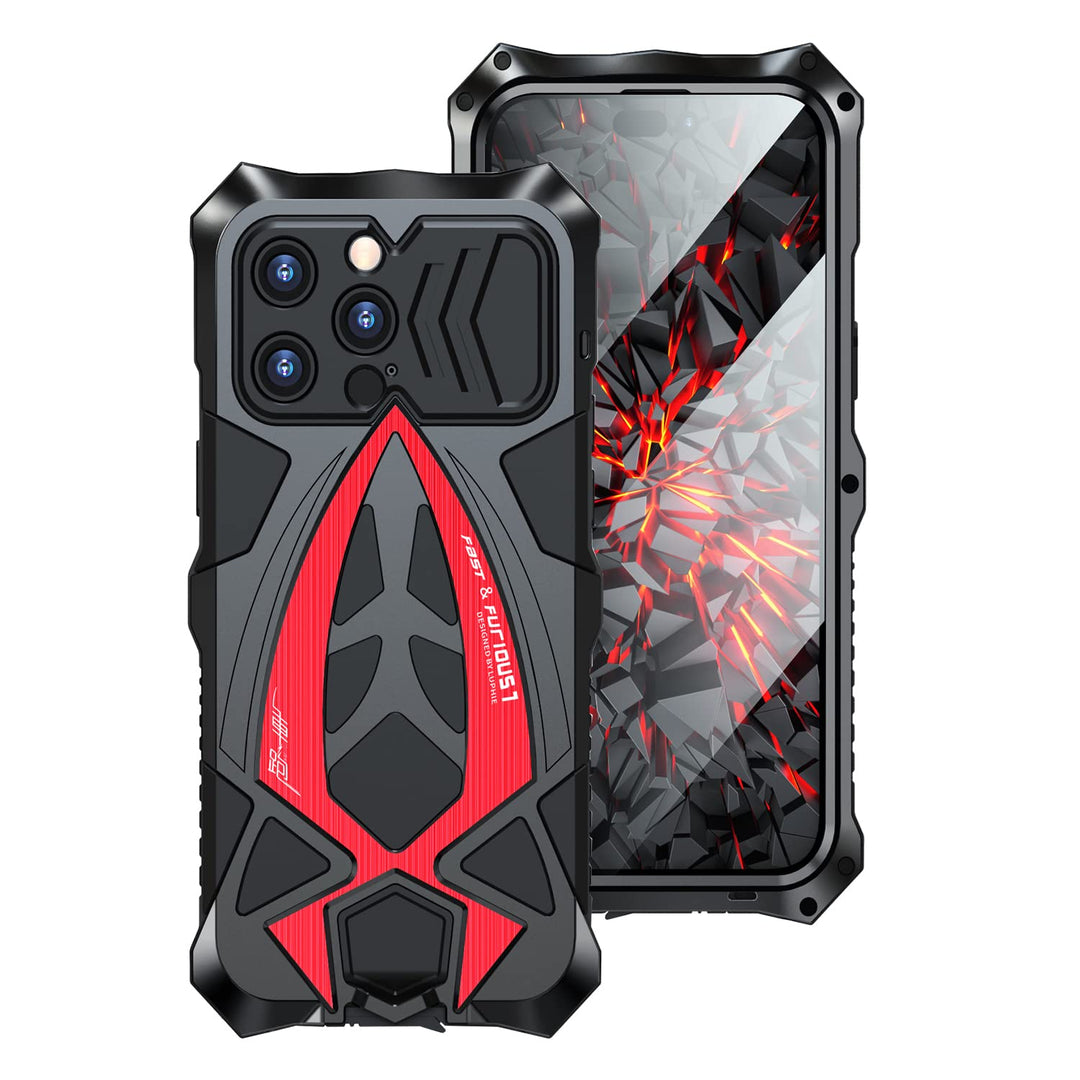 CeeEee Kompatibel mit iPhone 14 Pro Max Hülle 2022 360 Grad Outdoor Metall und Silikon Handyhülle fü