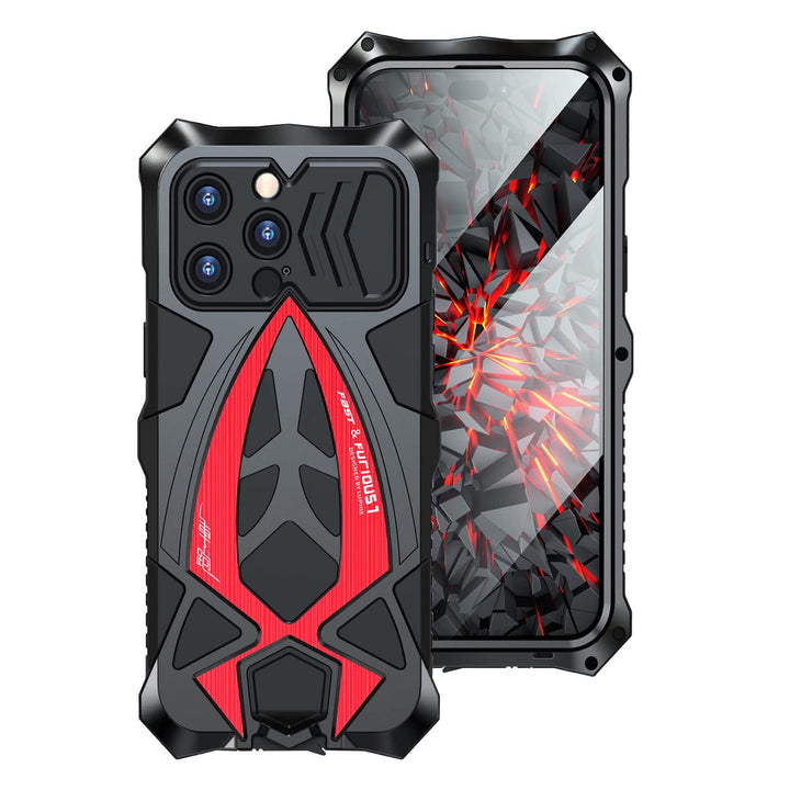 CeeEee Kompatibel mit iPhone 14 Pro Max Hülle 2022 360 Grad Outdoor Metall und Silikon Handyhülle fü