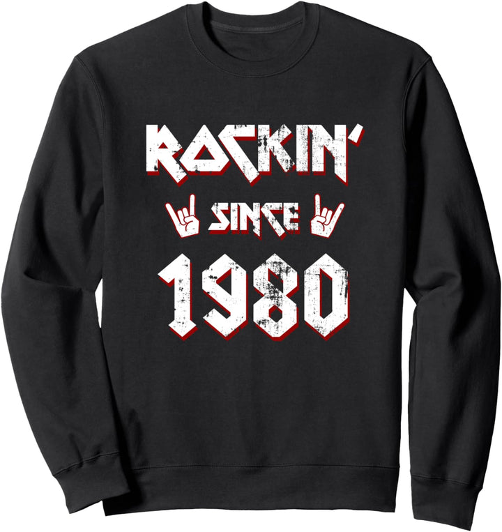 Rockin Since 1980 42 Jahre Alt Geburtstagsgeschenk Sweatshirt
