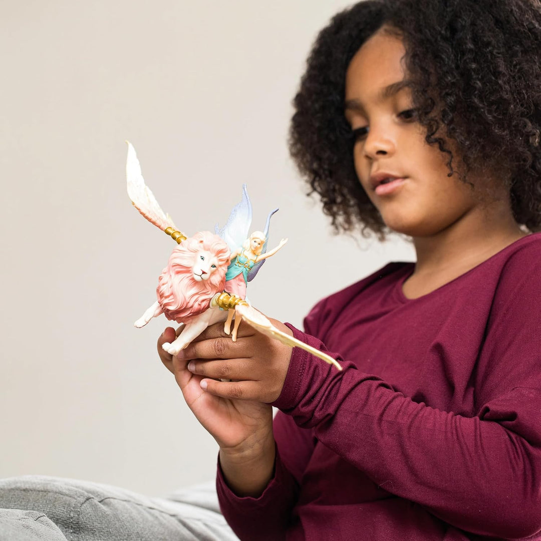 Schleich 70714 bayala Fairy in Flight on Winged Lion Single Standardverpackung, Single Standardverpa