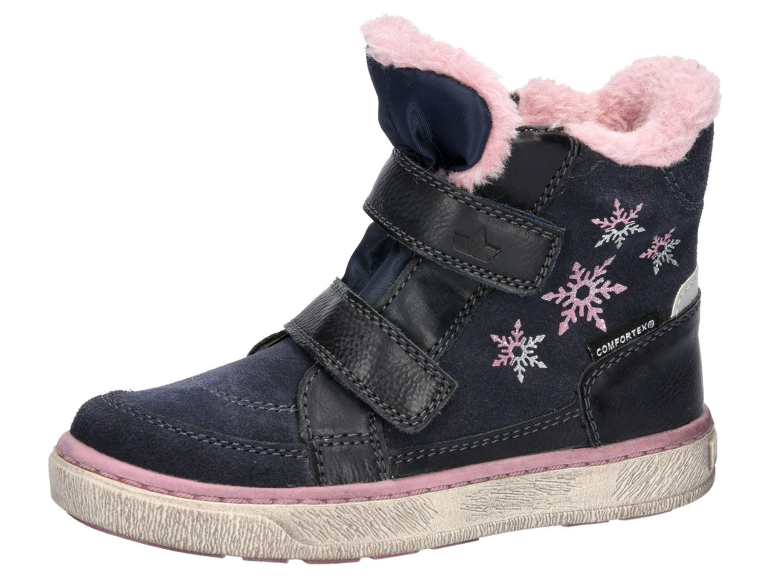 Lico Mädchen Sandrine VSchneestiefel 26 EU Marine Rosa, 26 EU Marine Rosa