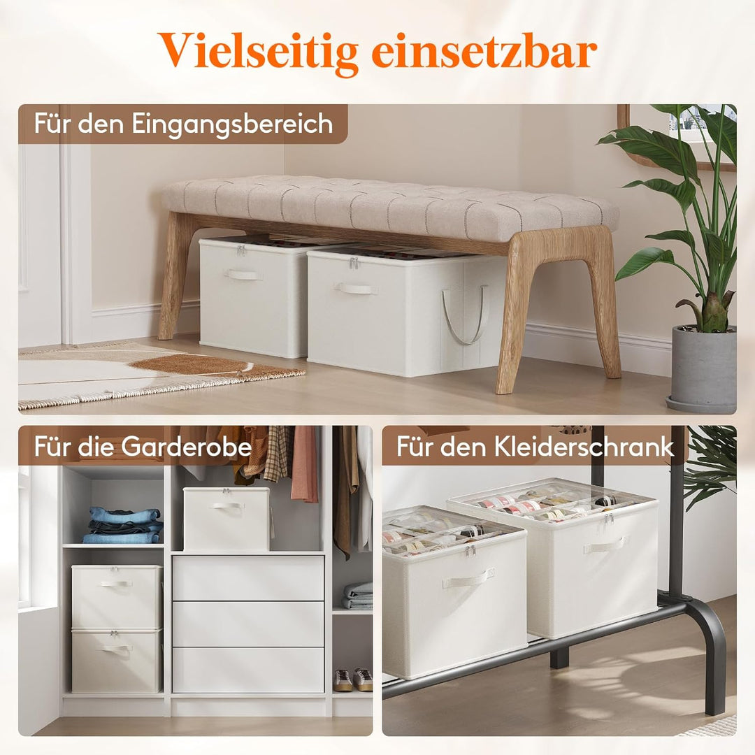 Lifewit Schuhorganizer 1er Set für 8 Paar, Grosser Schuhschran für Closet mit Unterteilungen und Dec