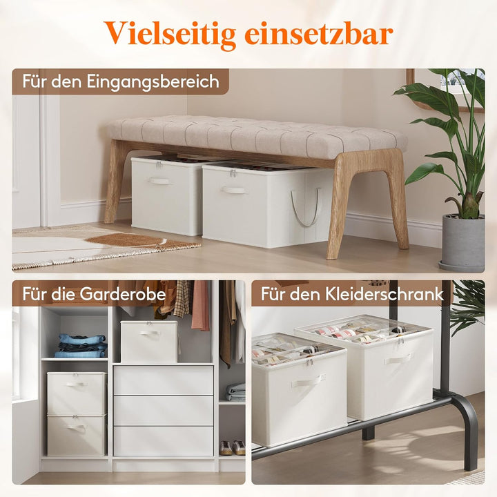Lifewit Schuhorganizer 1er Set für 8 Paar, Grosser Schuhschran für Closet mit Unterteilungen und Dec