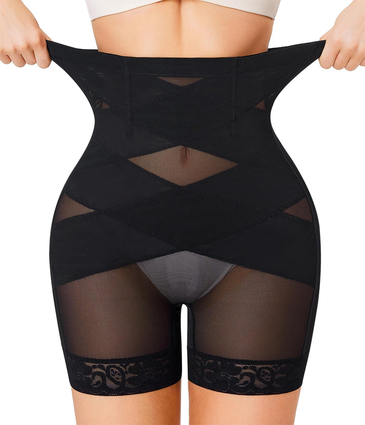 Gotoly Shapewear Damen Bauchweg Unterhose Hohe Taille Miederhose Mit Bein Figurenformend Miederpant