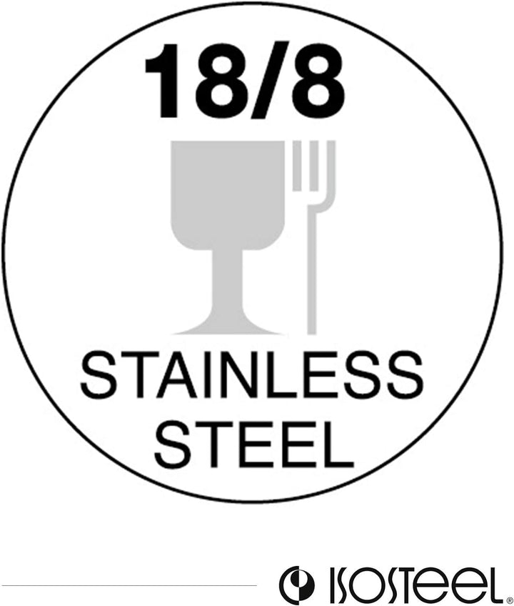 Isosteel VA-9568 Flaschenkühler aus doppelwandigem 18/8 Edelstahl mit matt gebürsteter