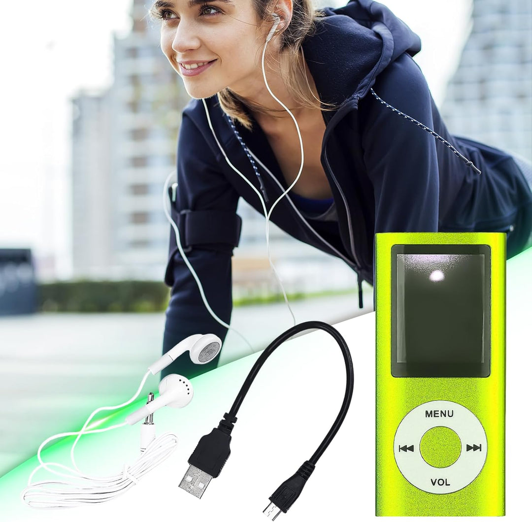MP3-Player/MP4-Player Bluetooth 5.0, 1.8" Tragbarer HiFi-Musikplayer mit Verlustfreiem Sound und Lau