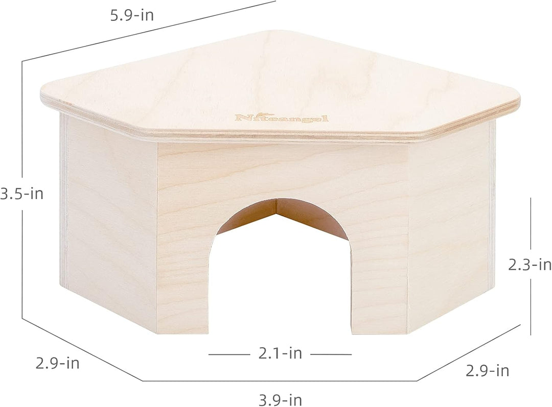 Niteangel Birke Chamber-Maze Hamster Hideout – Kleine Haustiere Wald Haus Lebensräume Dekor für Hams