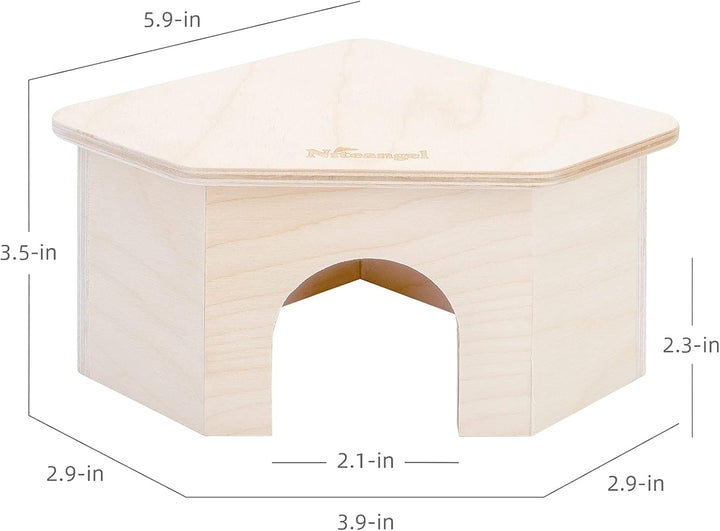 Niteangel Birke Chamber-Maze Hamster Hideout – Kleine Haustiere Wald Haus Lebensräume Dekor für Hams