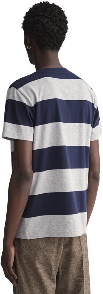 GANT Herren T-Shirt S Grey Melange, S Grey Melange