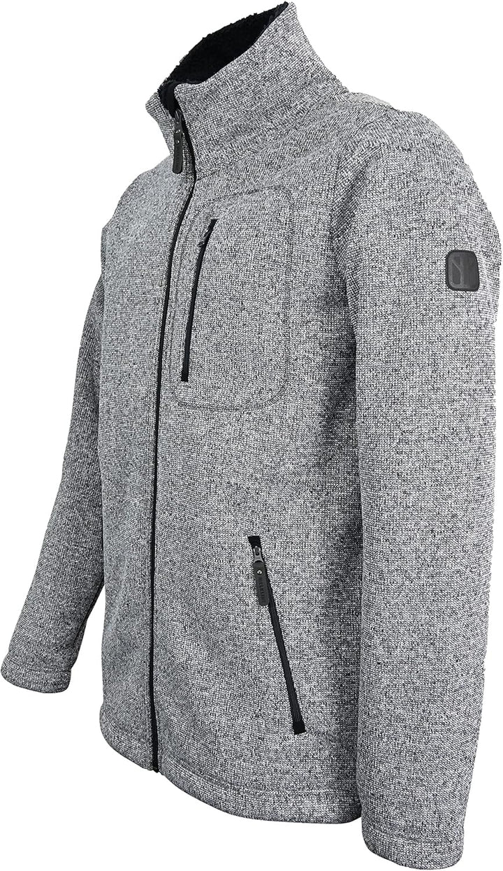 ELKLINE Herren Strickfleecejacke Fat Chance 1013043 XXL white - black, XXL white - black