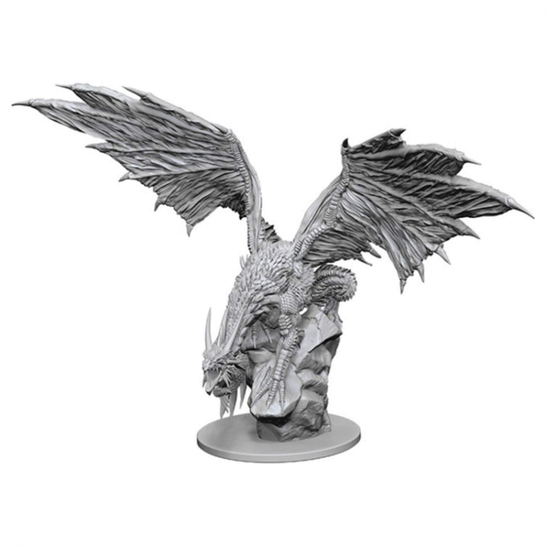 Pathfinder Deep Cuts Unpainted Miniatures - Silver Dragon (6 Units)
