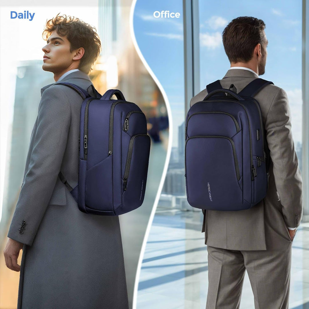 Gross laptop rucksack herren, Business Backpack Men with17,3 Inch Laptop Compartment with USB Chargi