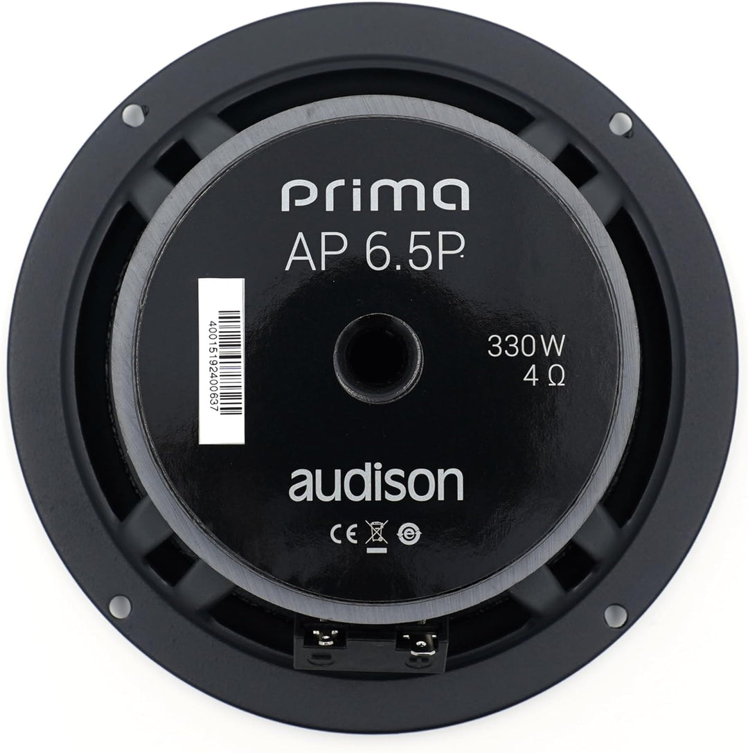 Audison APK 165P – 2-Wege-System mit AP 6.5P Woofer 165 mm, AP 1P Hochtöner 25 mm und Passivweiche,