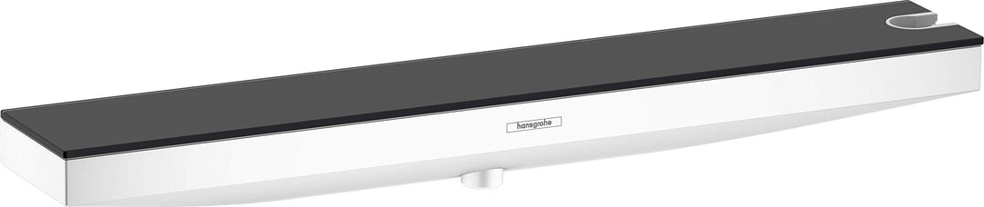 hansgrohe Wandanschluss Rainfinity (500mm, mit Duschkopfhalterung rechts und Duschablage) mattweiss