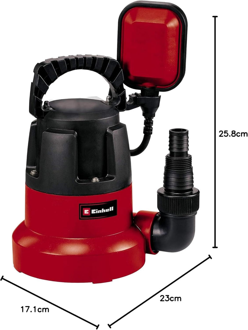 Einhell Tauchpumpe GC-SP 3580 LL (350 W, 8.000 Liter pro Stunde, flachabsaugend bis 1 mm, Pumpenstar