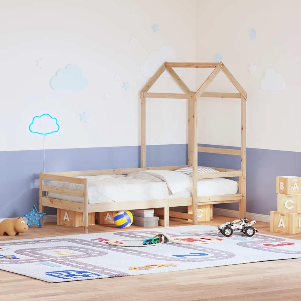 vidaXL Dach für Kinderbett, Kinderbettdach mit offener Seite, Kinderbetthimmel für Schlafzimmer, Bet