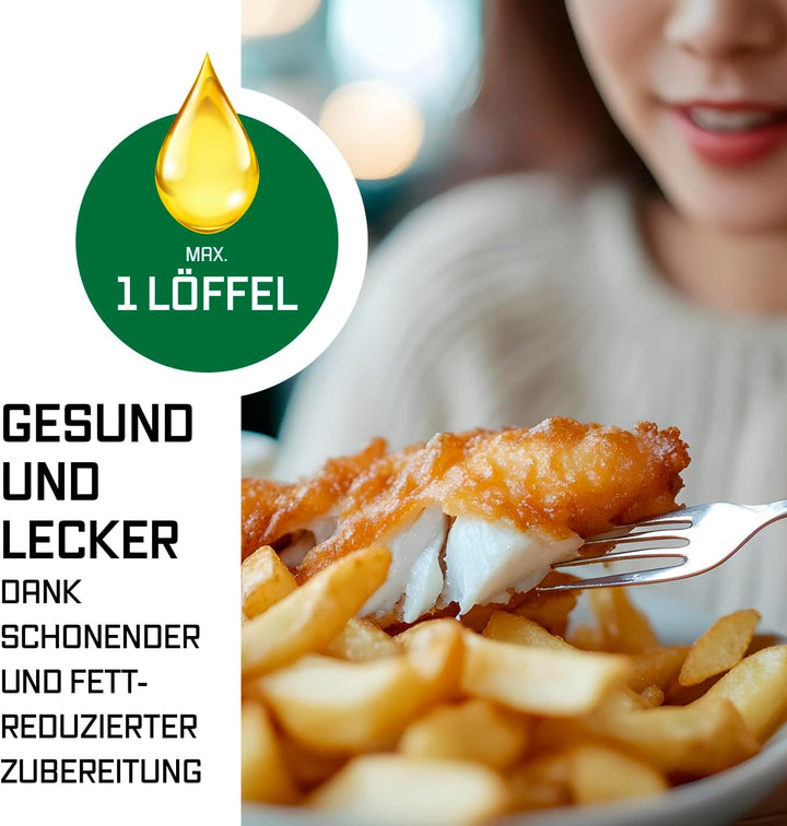 GOURMETmaxx Heissluftfritteuse, 10 L - 2 x 5 L Airfryer Vario-Kammer | Fritteuse mit 8 Programmen &amp;