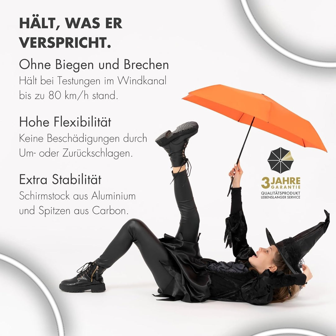 Doppler Taschenschirm Zero,99 Flat I Ultra leichter Regenschirm I Kleiner Schirm I Mini Regenschirm