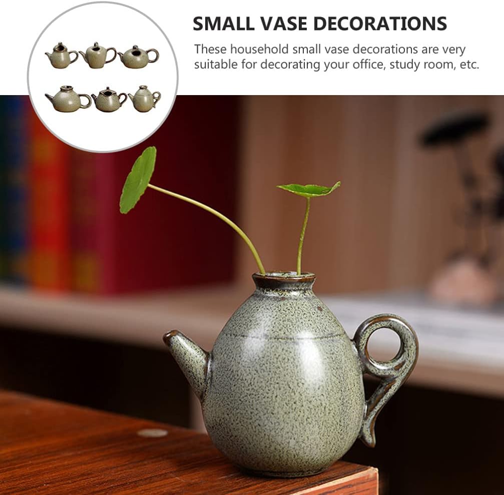 BESPORTBLE 6 Stücke Keramik Vasen Set Kleine Mini Dekorative Vasen Moderne Blumenvase Einzelne Flasc