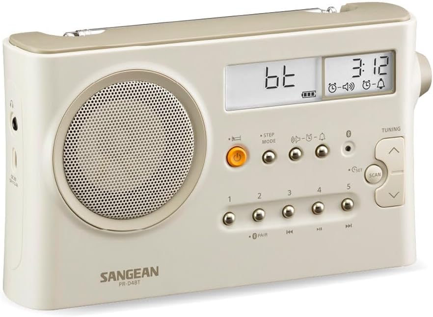Sangean PR-D4 BT Pastel Cream BT - FM - Am - Alarm
