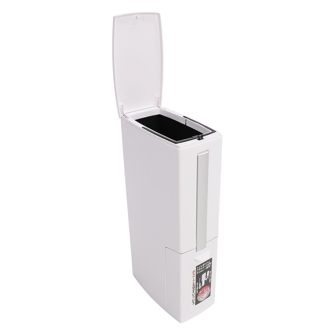 Ejoyous Badezimmer Mülleimer, Badezimmermülleimer mit Deckel 3 in 1 Bad Mülleimer mit Toilettenbürst