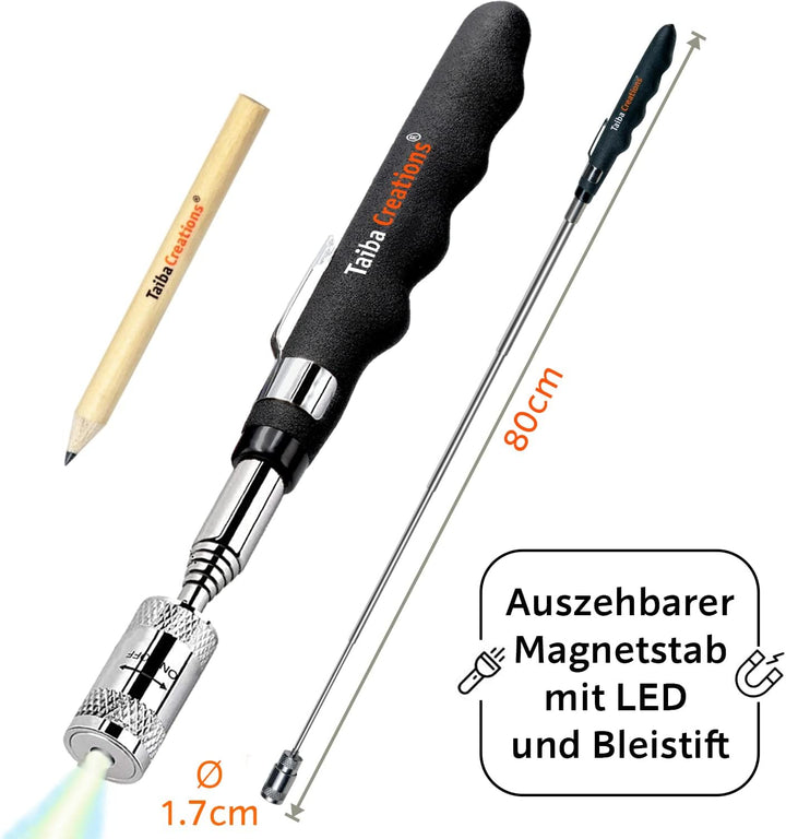 Geschenke für Männer, Magnetarmband Handwerker 2024 inkl. Magnetstab und Bleistift zum Halten von Sc