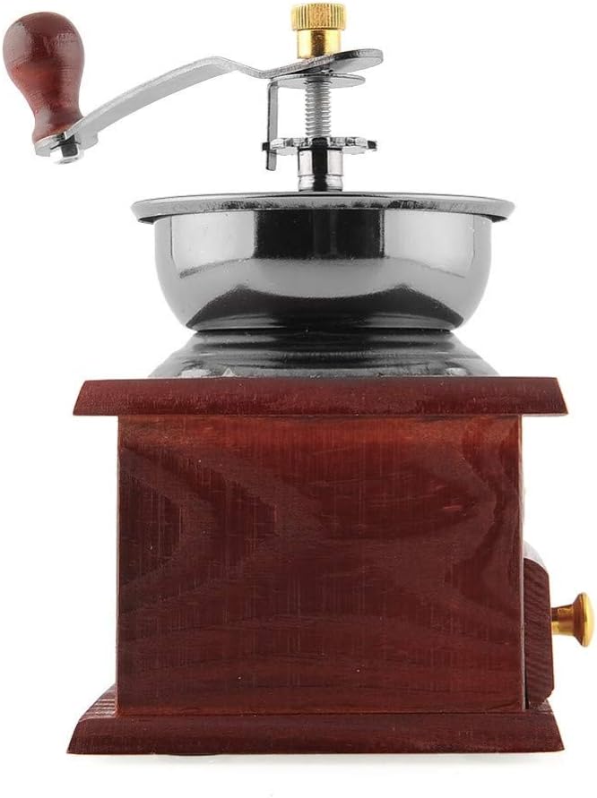 Longbow Kaffeemühle manuell Retro-Stil Keramikmahlwerk für Kaffeebohnen Pfeffer und andere Gewürze